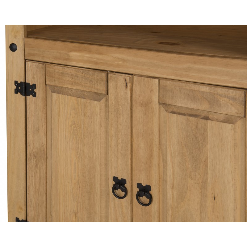 Corona Mexican Pine 2 Door Bookcase Mercers Furniture